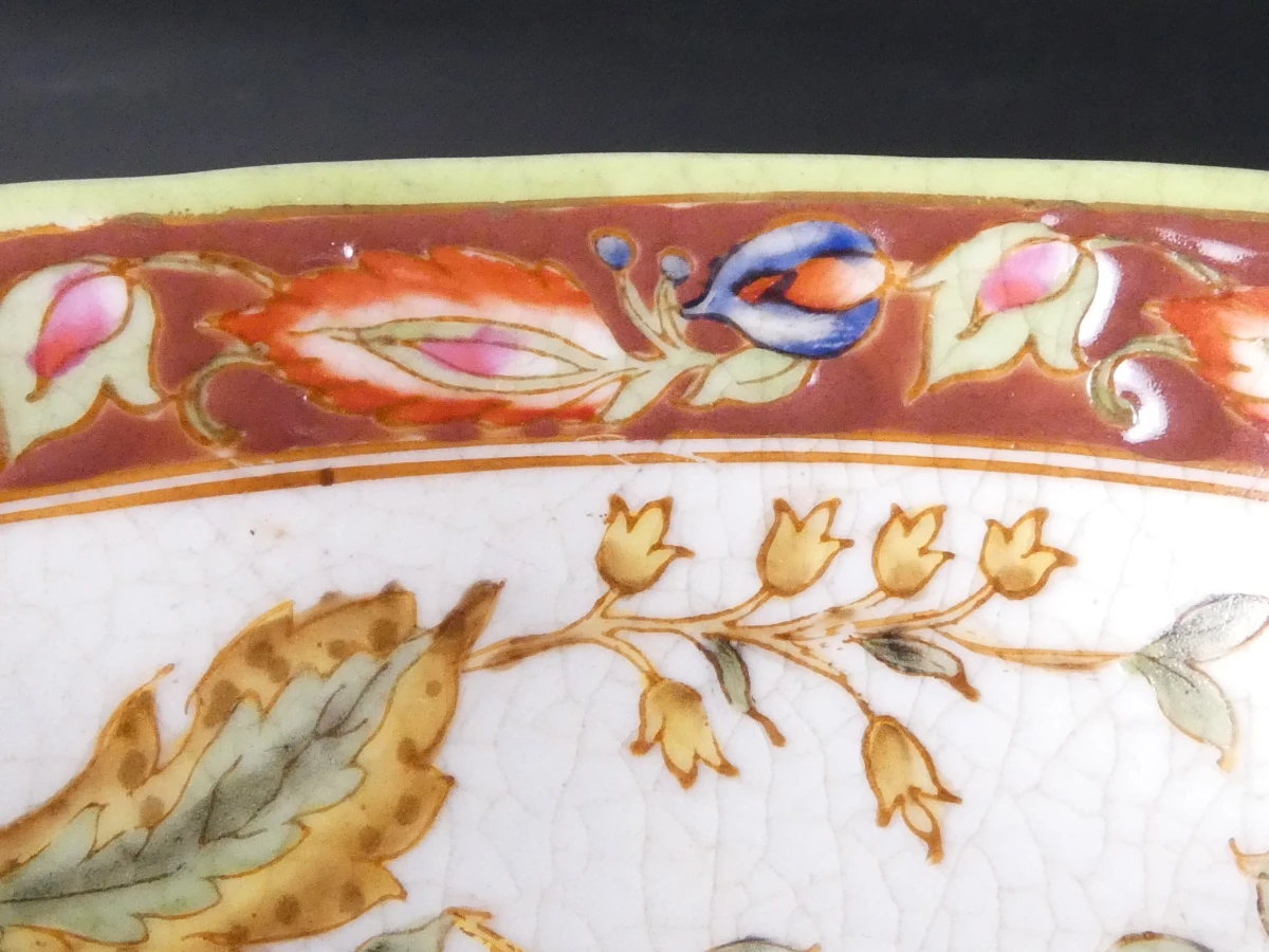 Wong Lee 1895 Art Nouveau Decoratief Keramisch Bord - foto 2