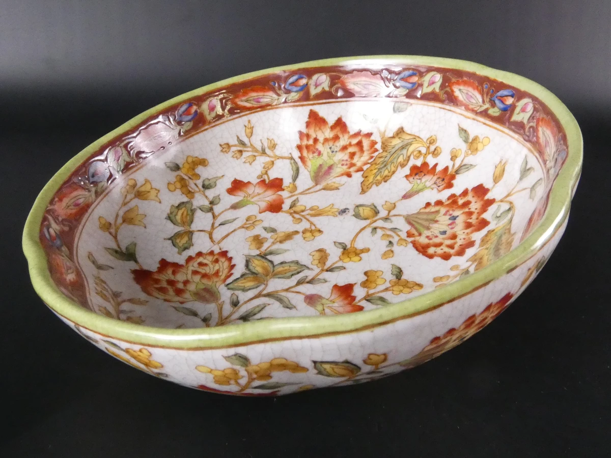 Wong Lee 1895 Art Nouveau Decoratief Keramisch Bord - foto 7