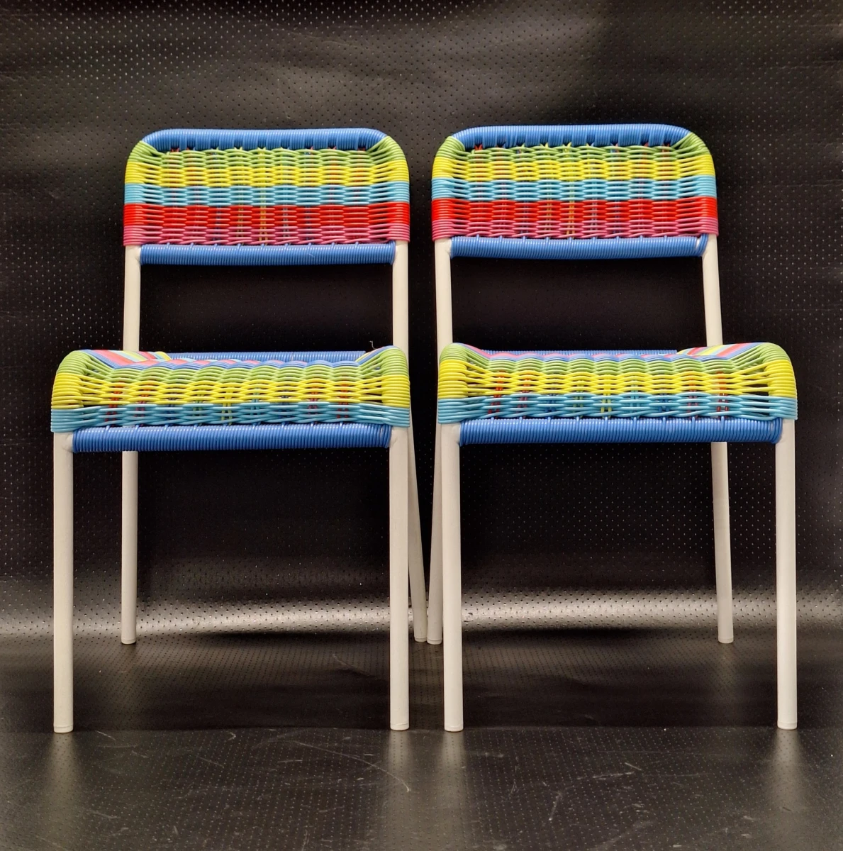 Vintage IKEA FÄRGGLAD kinderstoelen - set van vier - Maria Vinka (Jaren '90) - foto 4