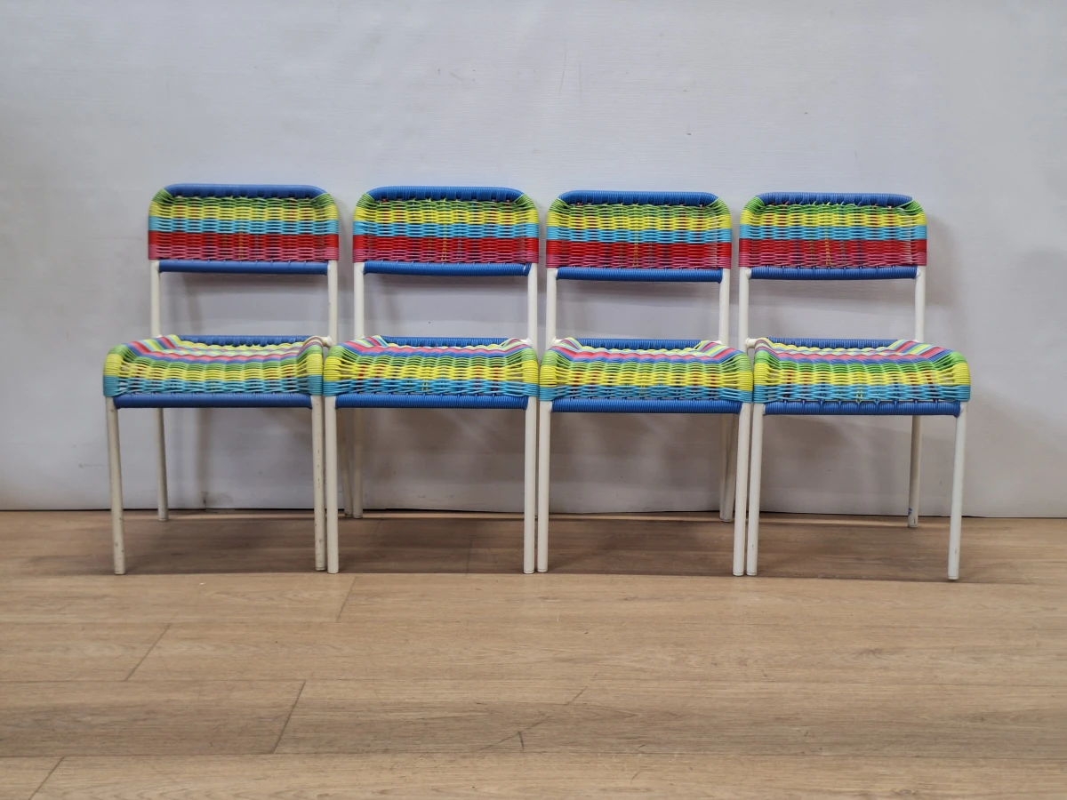 Vintage IKEA FÄRGGLAD kinderstoelen - set van vier - Maria Vinka (Jaren '90) - foto 2
