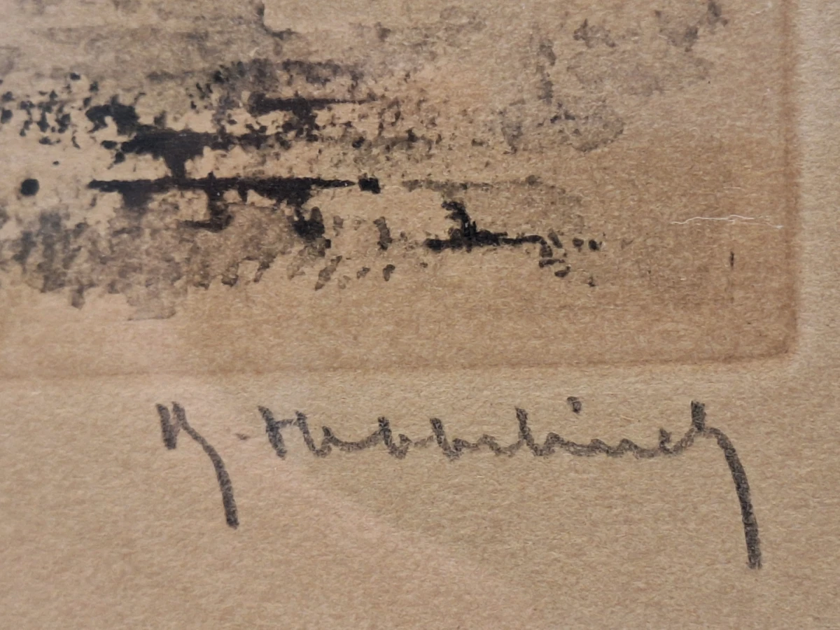 Set van 2 handgesigneerde aquatinten van Gent - genummerde oplage - Roger Hebbelinck - foto 10