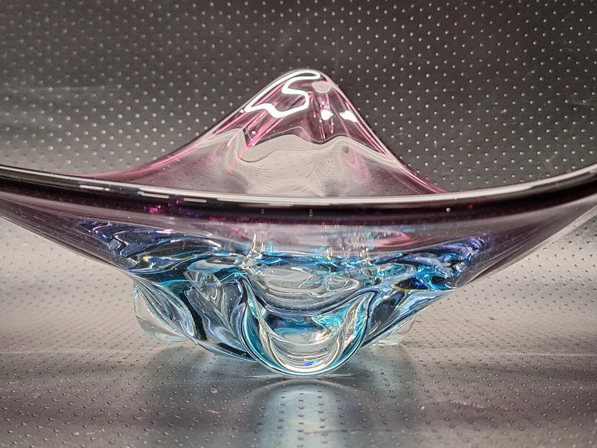 Murano Sommerso glazen centerpiece schaal - XL-formaat - foto 5