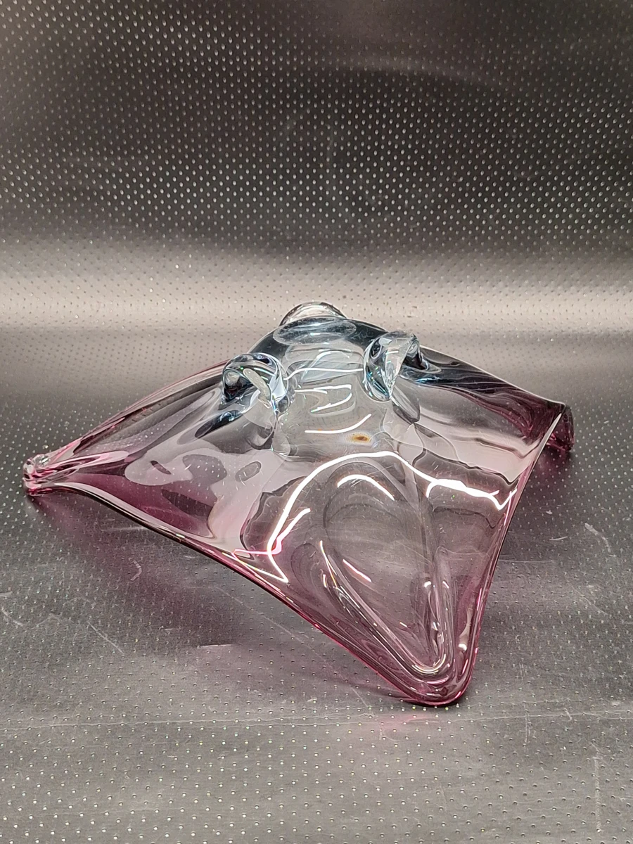 Murano Sommerso glazen centerpiece schaal - XL-formaat - foto 9