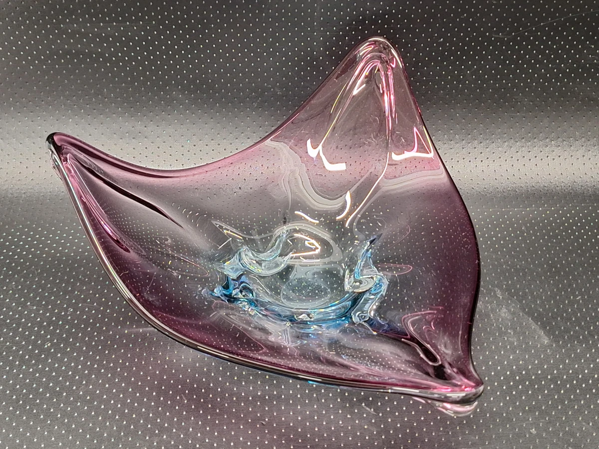 Murano Sommerso glazen centerpiece schaal - XL-formaat - foto 2
