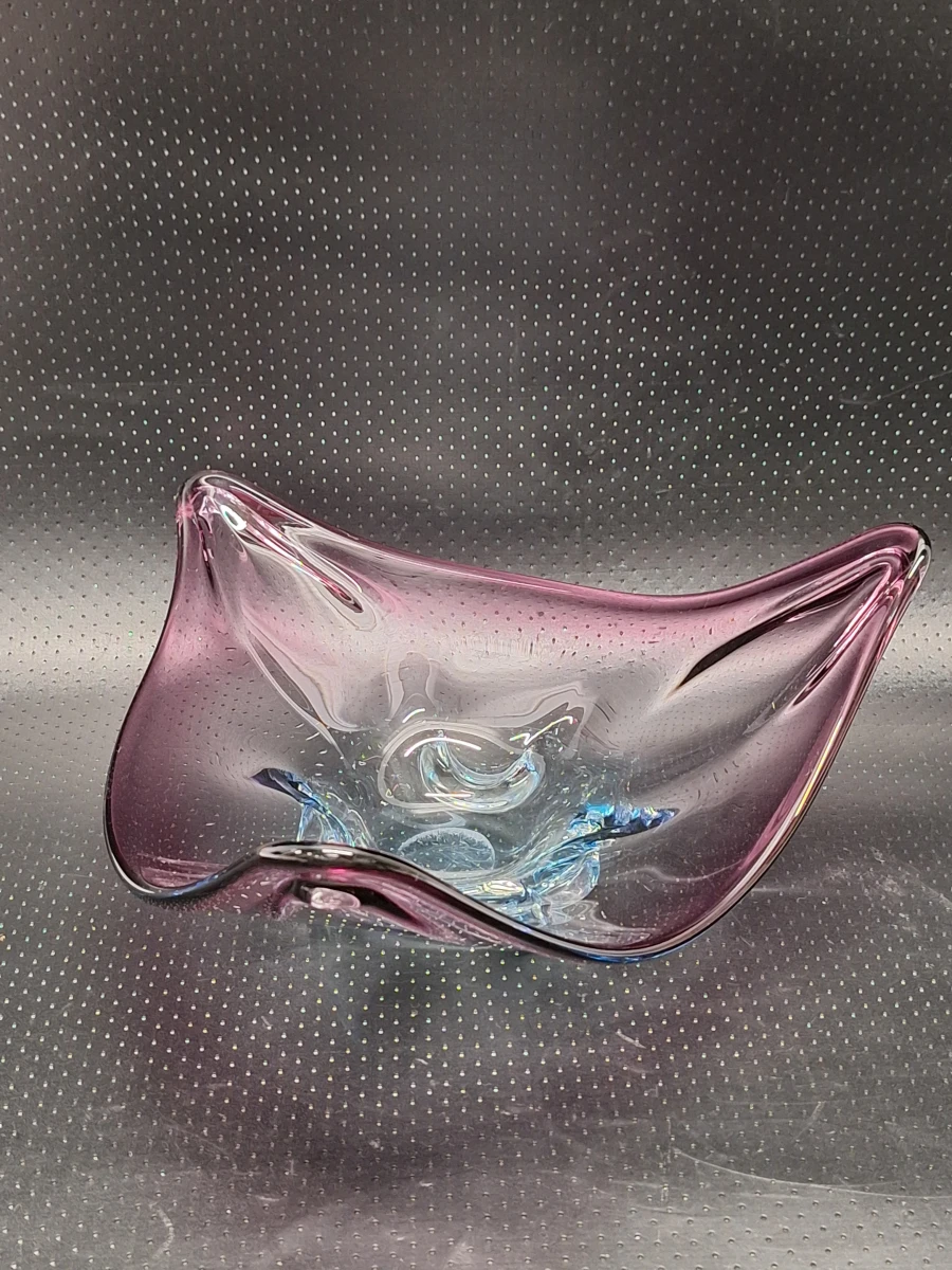 Murano Sommerso glazen centerpiece schaal - XL-formaat - foto 3