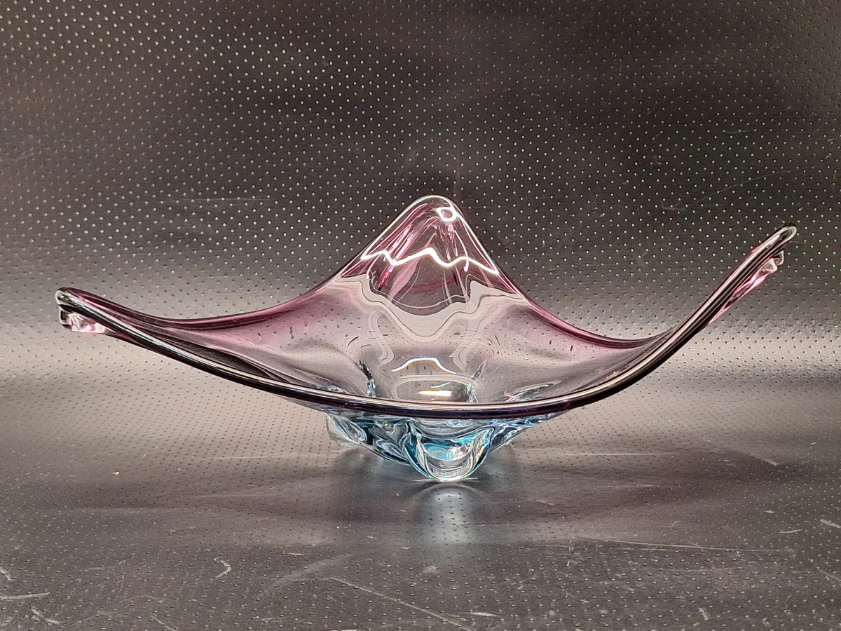 Murano Sommerso glazen centerpiece schaal - XL-formaat - foto 4