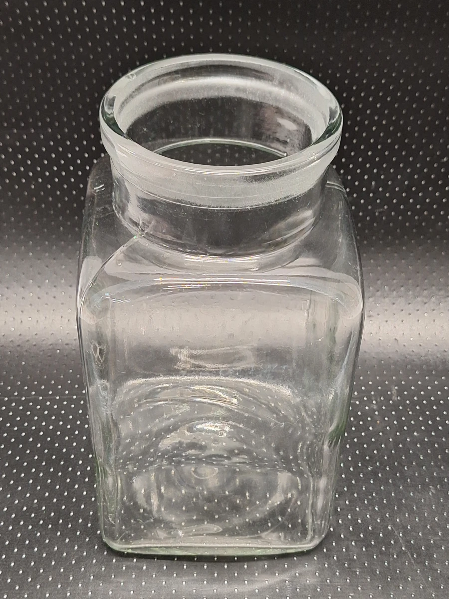 XL antieke apothekerspot van 32.5 cm met geslepen stop - foto 7