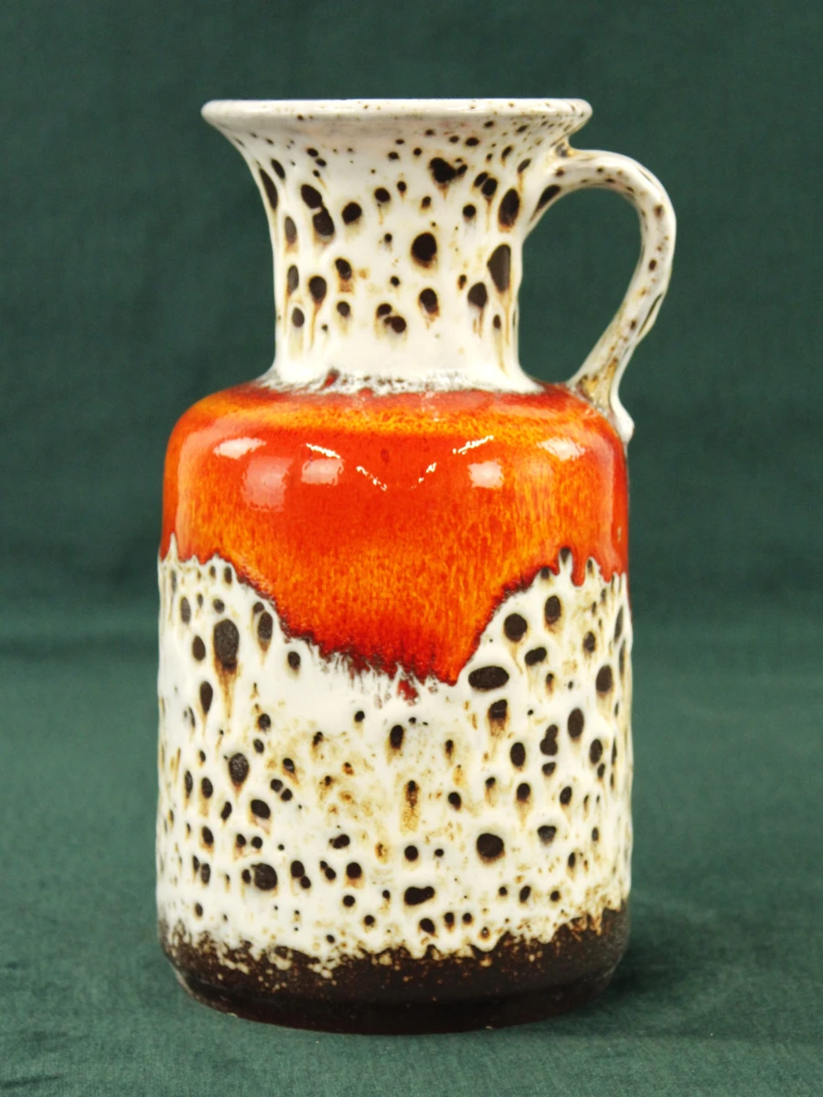 Vintage Jasba Keramik Fat Lava vaas (N 602/12-25) – Jaren '60/'70 - foto 2