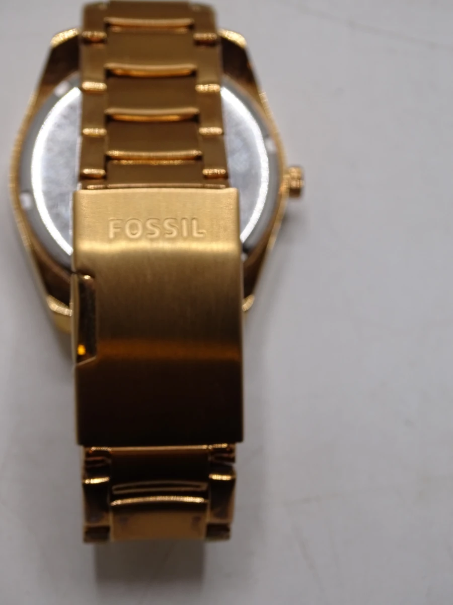 Goudkleurige Fossil horloge - foto 6