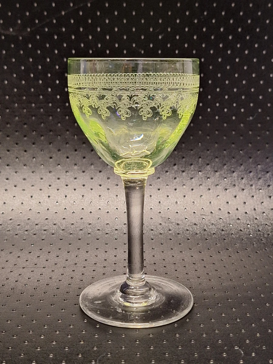 Set van 5 Art-Deco uranium wijnglazen - Art-Deco - foto 11