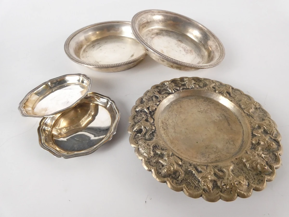Set verzilverde vintage decoratieve voorwerpen(12 stuks-1855 gr.) - foto 3