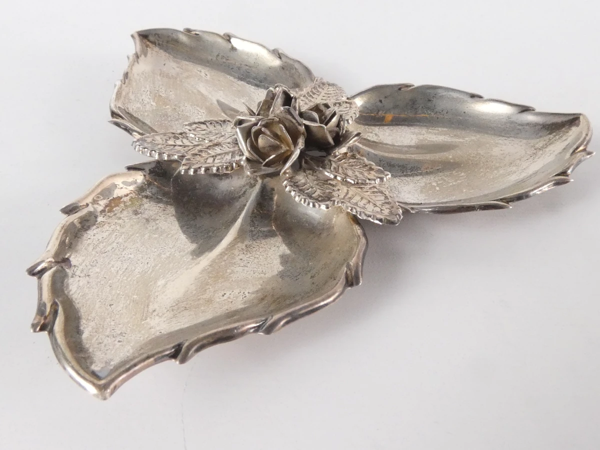 Set verzilverde vintage decoratieve voorwerpen(12 stuks-1855 gr.) - foto 7