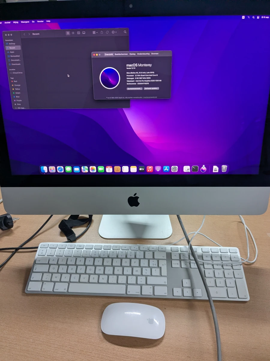 Apple iMac Retina 4K 21,5 inch (Late 2015) met toetsenbord en muis - foto 2