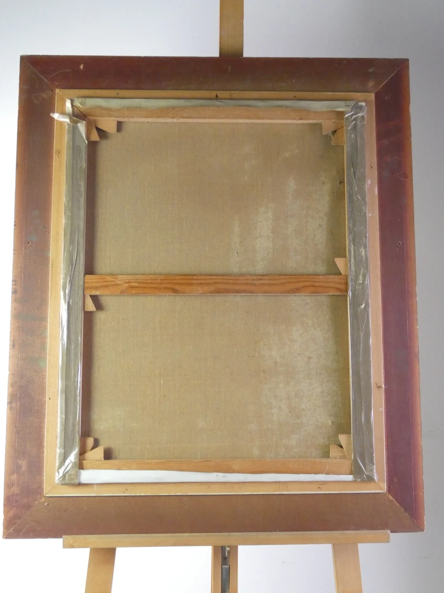 Vintage olieverf op doek schilderij - klassiek stilleven - foto 8