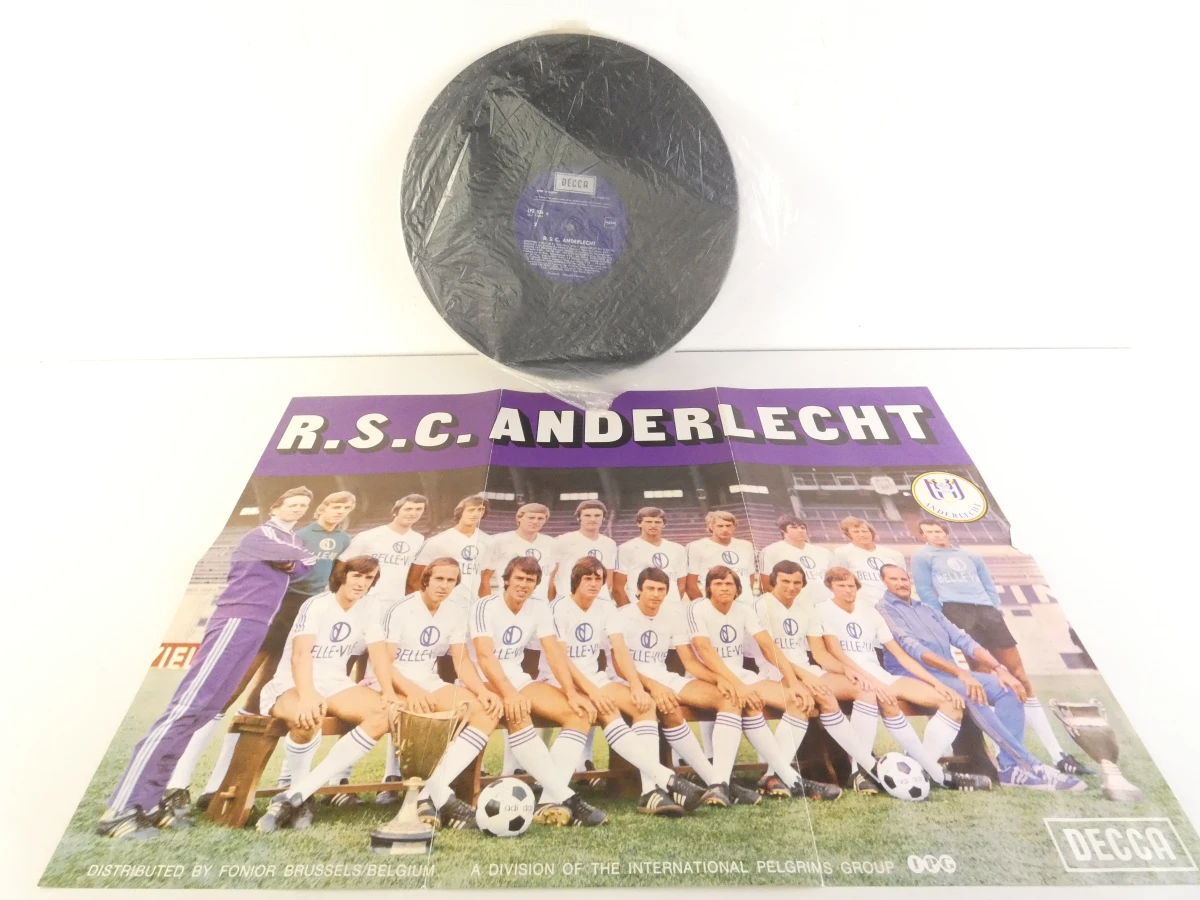 R.S.C. Anderlecht vinylplaat met poster en singles - foto 4