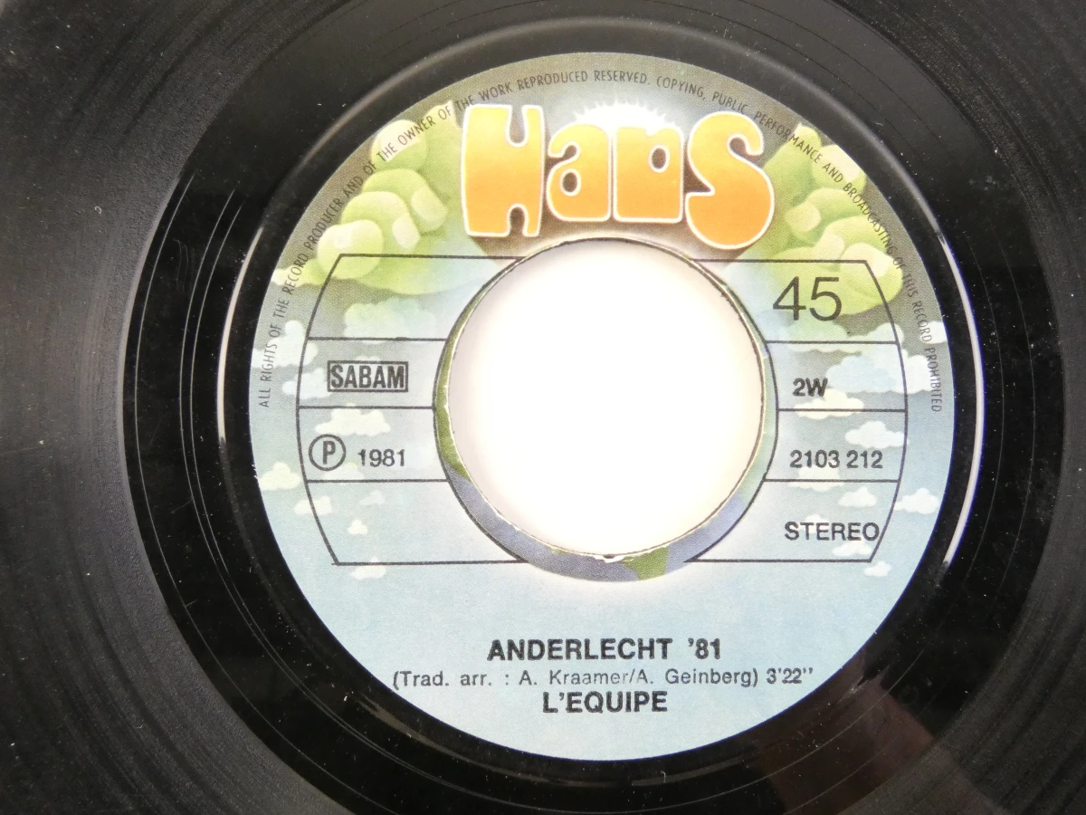 R.S.C. Anderlecht vinylplaat met poster en singles - foto 10
