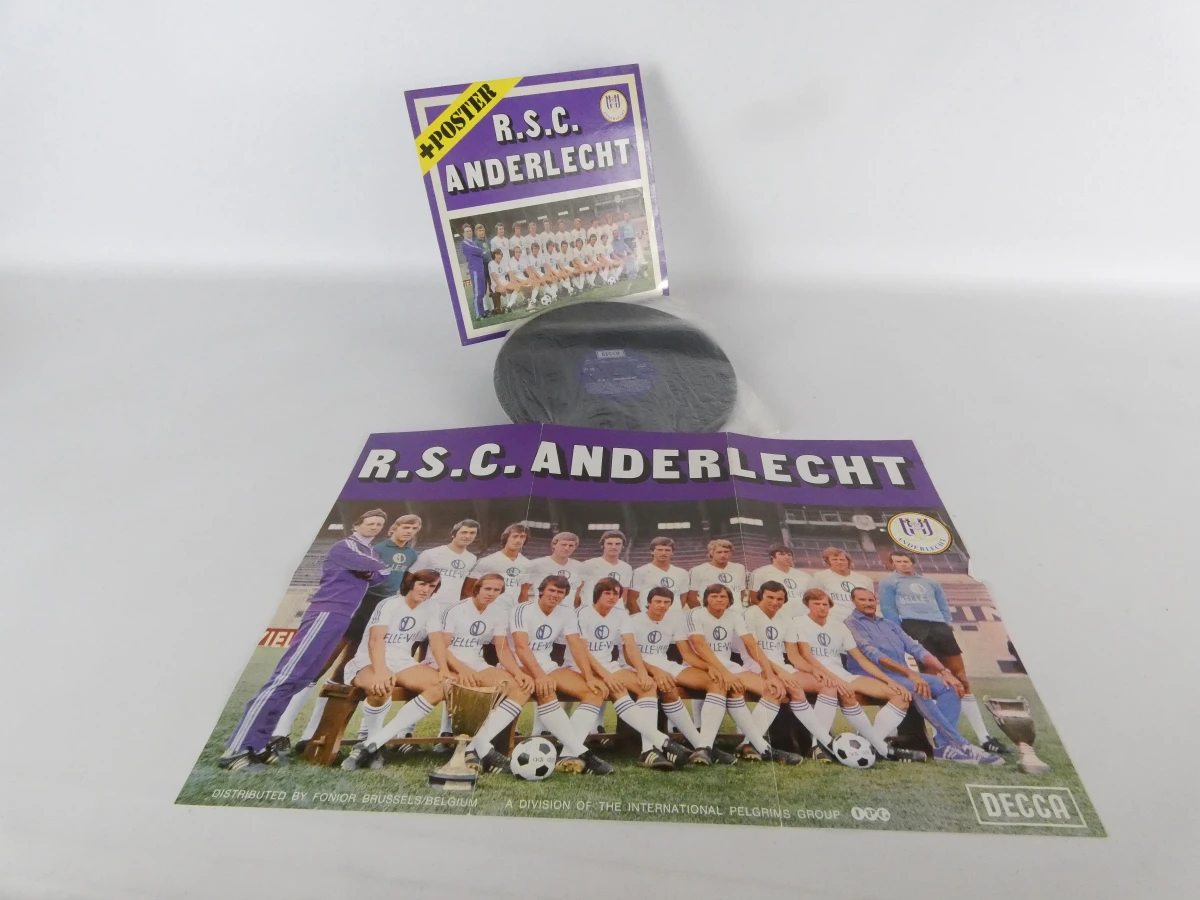 R.S.C. Anderlecht vinylplaat met poster en singles - foto 14