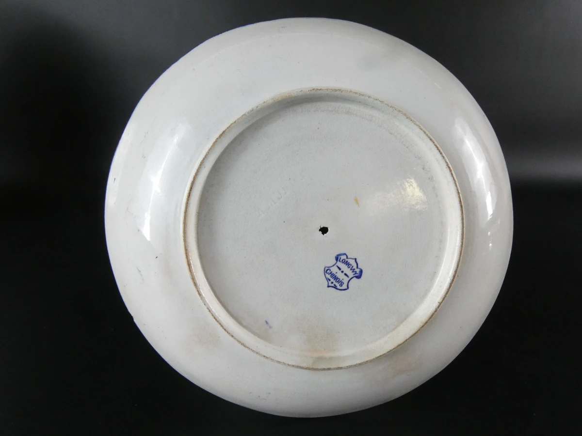 Vintage Frans aardewerk serviesonderdelen - Longwy “Chinois” - foto 7