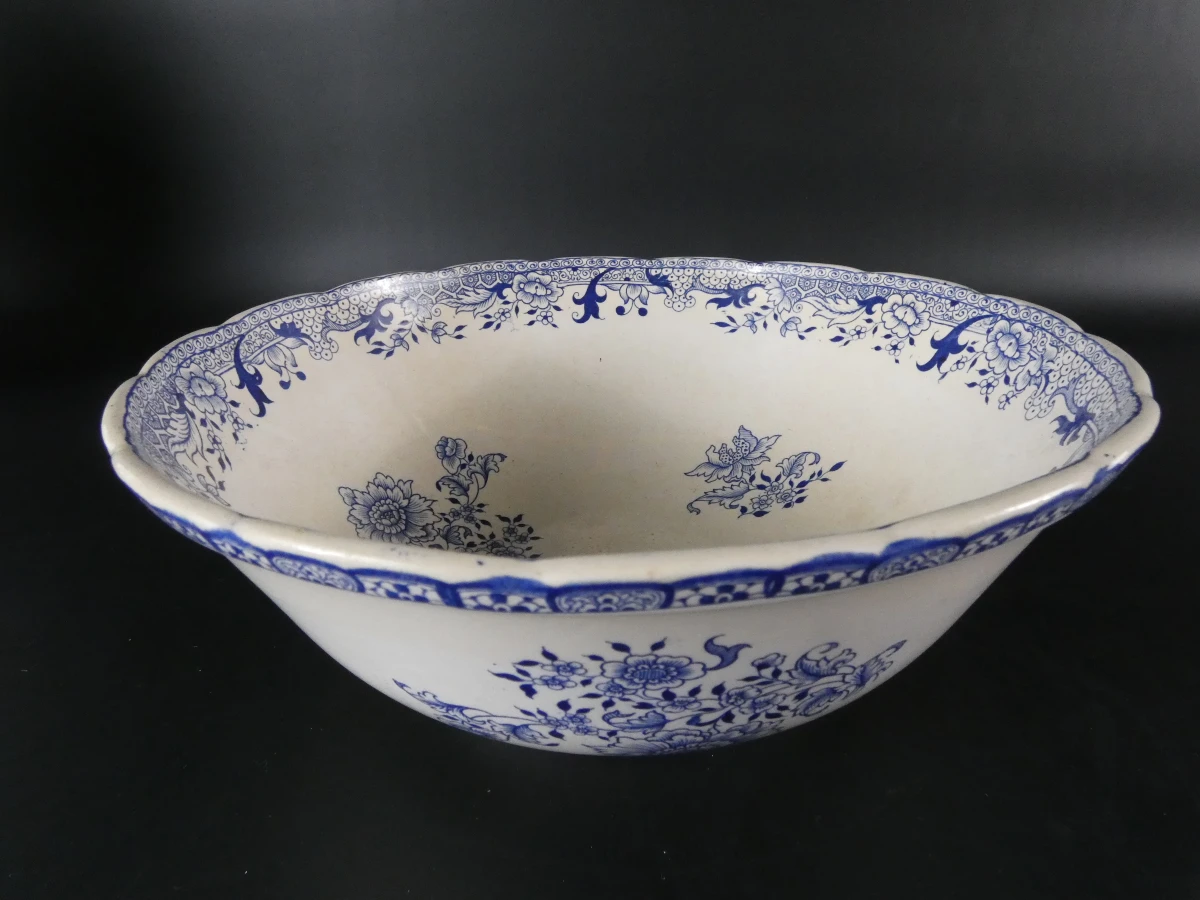 Vintage Frans aardewerk serviesonderdelen - Longwy “Chinois” - foto 8