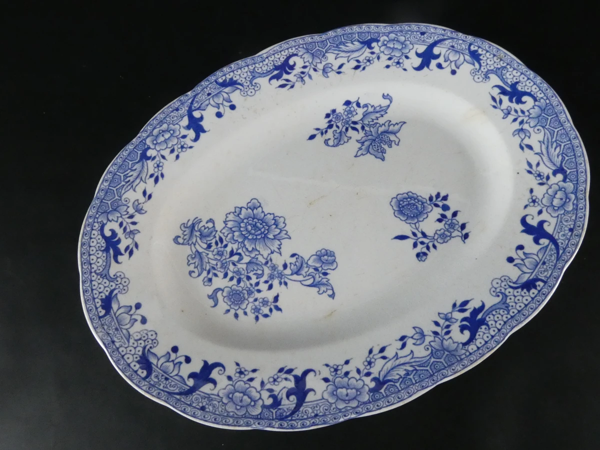 Vintage Frans aardewerk serviesonderdelen - Longwy “Chinois” - foto 17