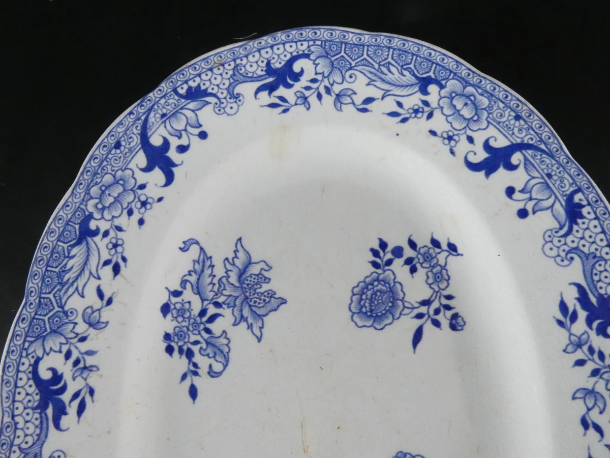 Vintage Frans aardewerk serviesonderdelen - Longwy “Chinois” - foto 18