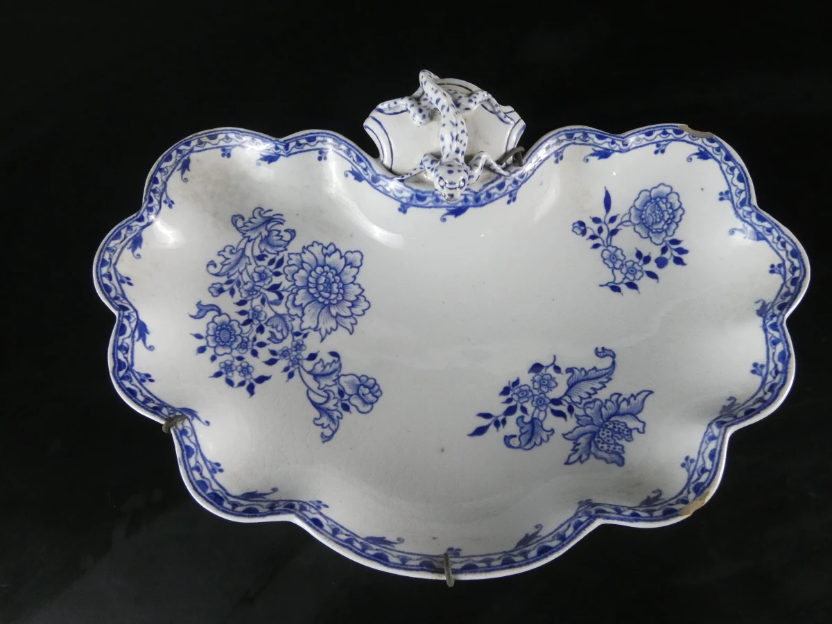 Vintage Frans aardewerk serviesonderdelen - Longwy “Chinois” - foto 24