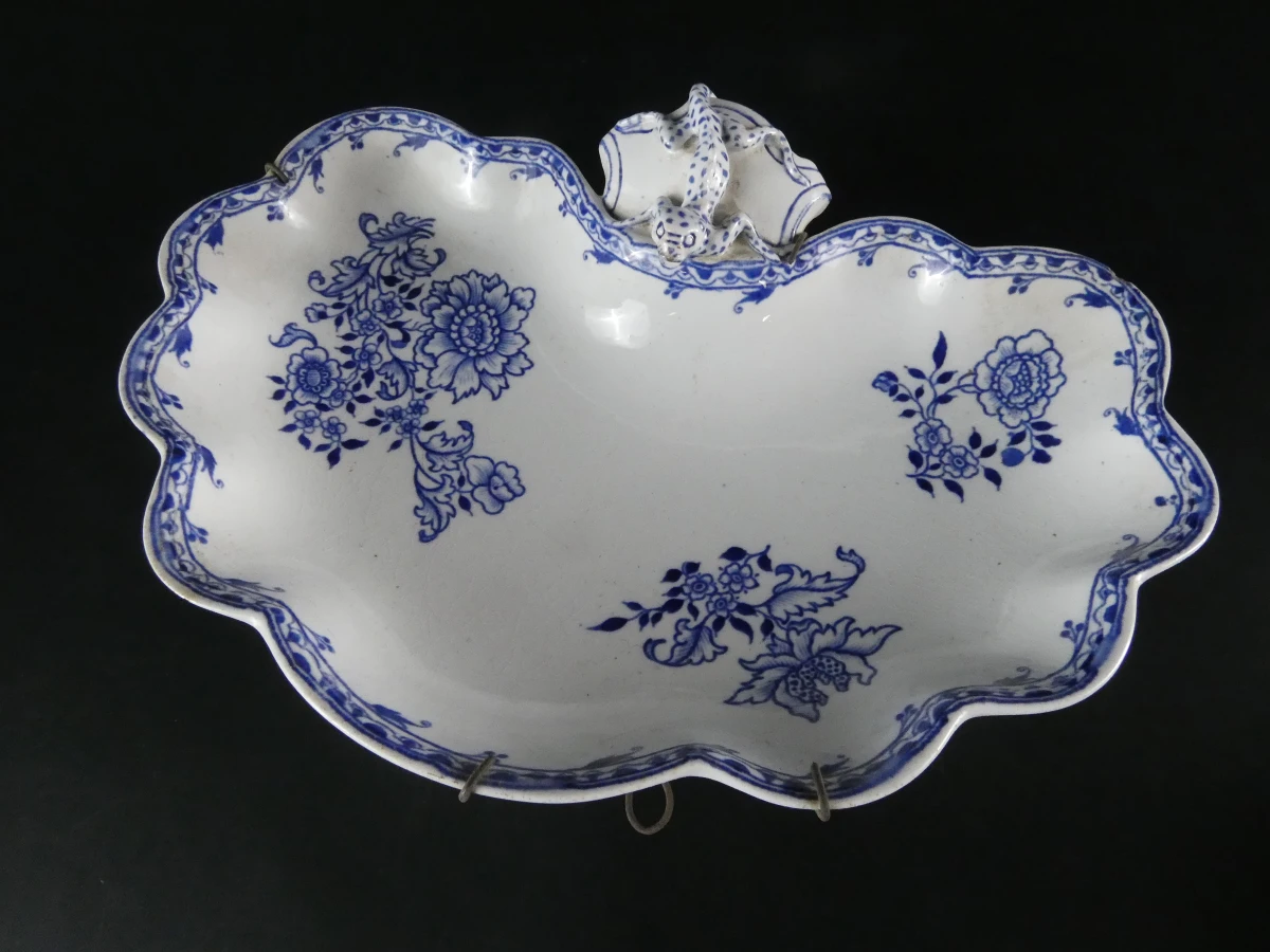 Vintage Frans aardewerk serviesonderdelen - Longwy “Chinois” - foto 25
