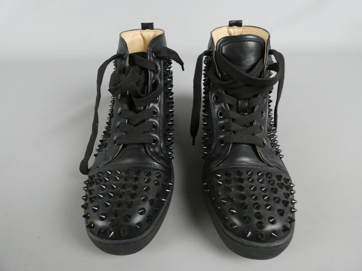 Zwarte hoge sneakers met spikes Christian Louboutin - foto 2