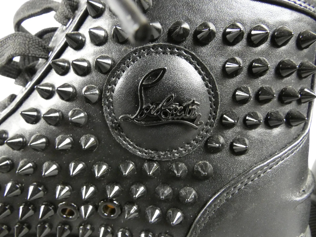 Zwarte hoge sneakers met spikes Christian Louboutin - foto 4