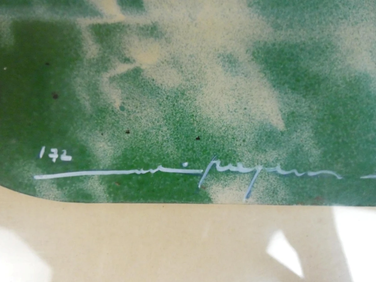 Modernistisch olieverfschilderij: "Image K: Garden" door Martin R. Baeyens - foto 4