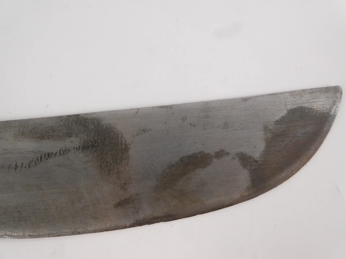 Oude machete met leren schede Guadeloupe - foto 3