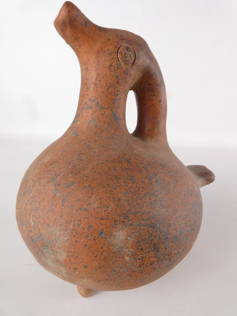 Decoratieve vintage keramische vogelkan uit Mexico - foto 2