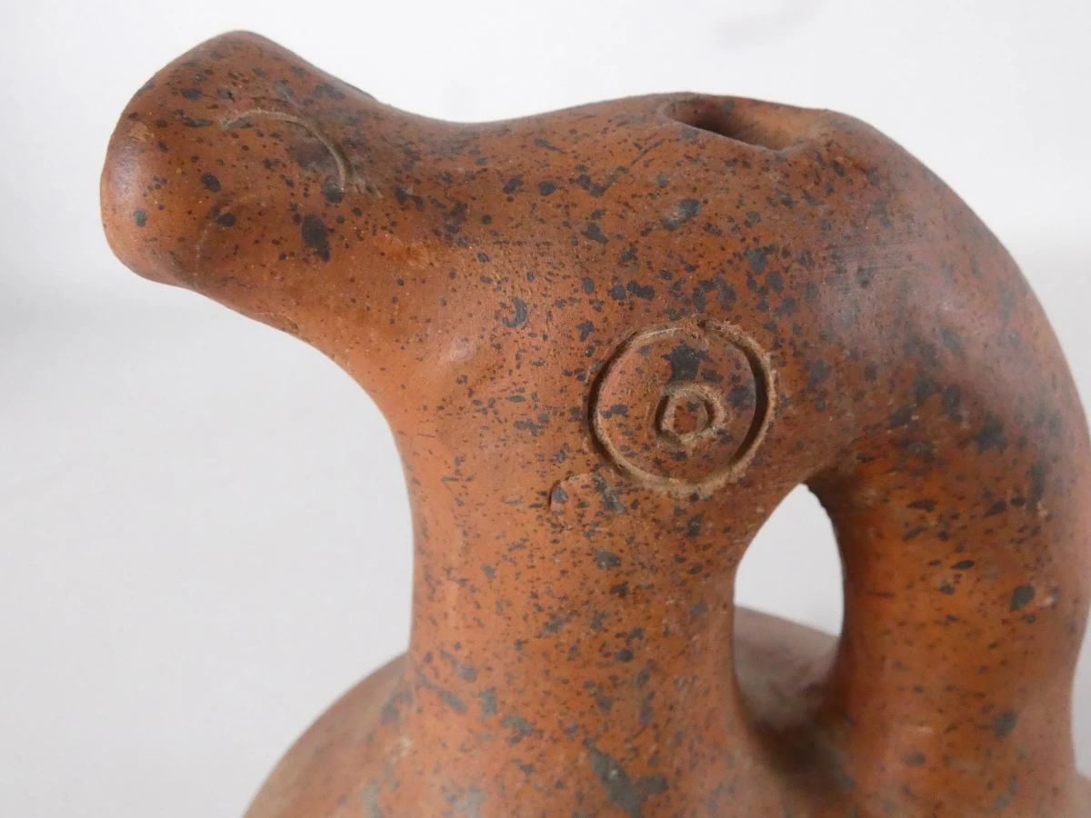 Decoratieve vintage keramische vogelkan uit Mexico - foto 5