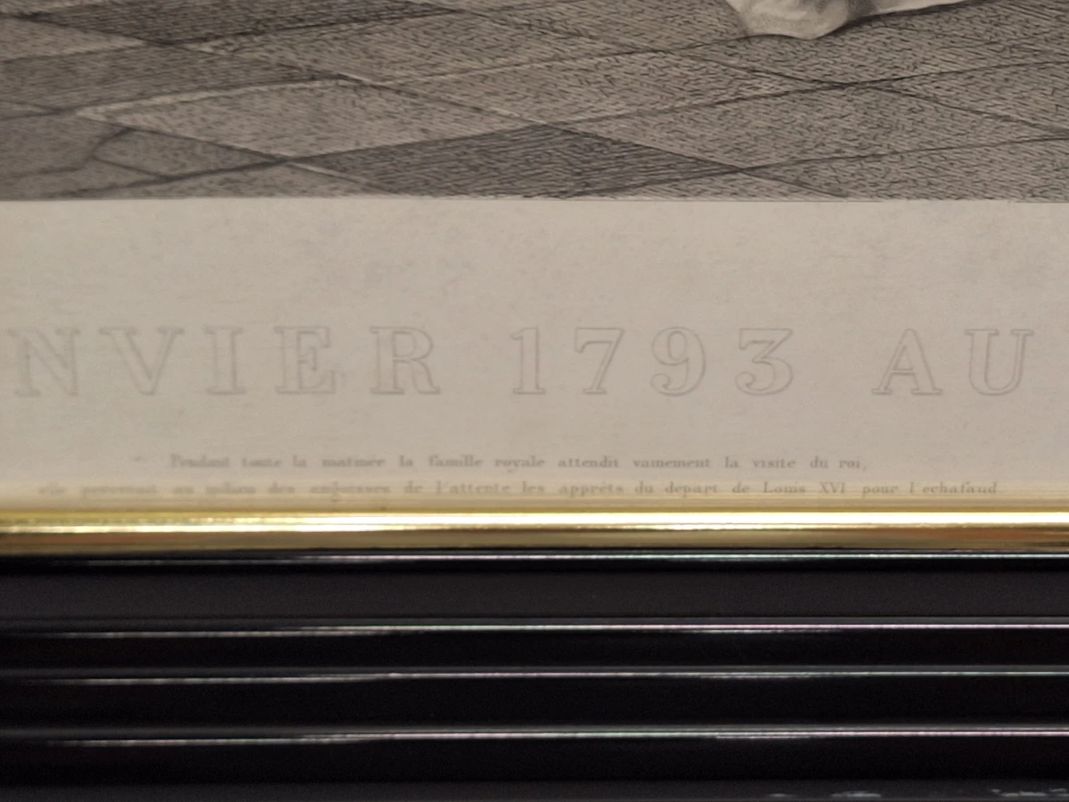 “Le 21 janvier 1793 au Temple” - historische gravure naar Édouard Hamman - foto 8