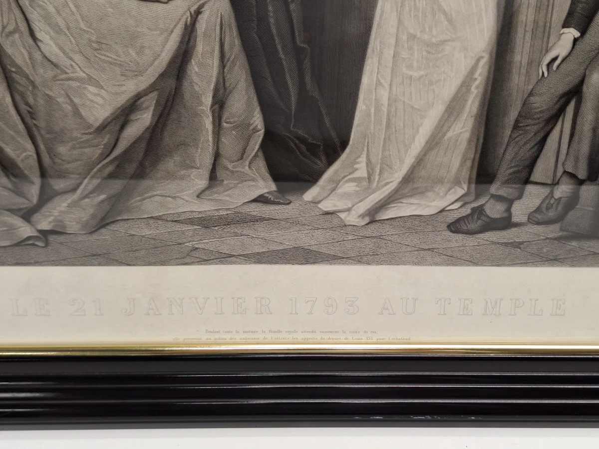 “Le 21 janvier 1793 au Temple” - historische gravure naar Édouard Hamman - foto 7