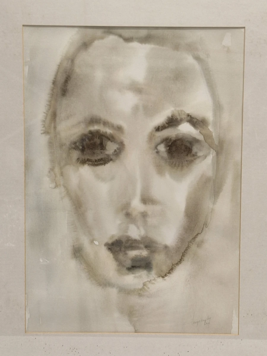 Expressief portret in aquarel en inkt - Bea Vangertruyden - foto 2