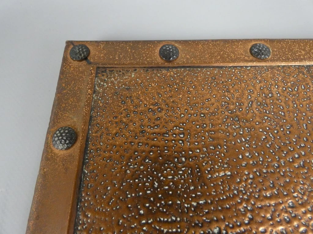Koperen reliëf wanddecoratie met kind en badkuip - foto 7