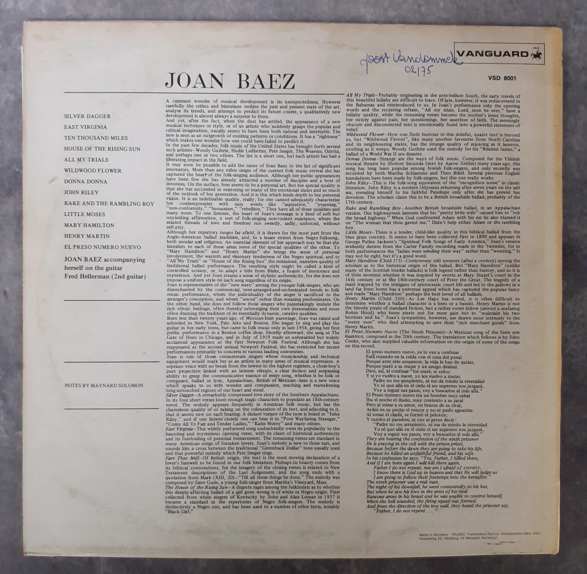 Vinyl: Joan Baez - foto 2