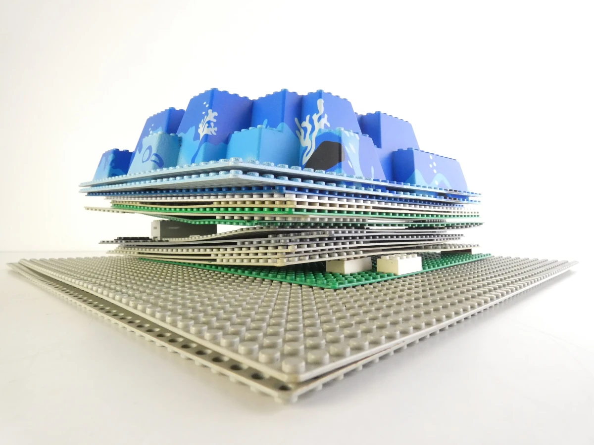 Set LEGO bouwplaten en landschapselementen - foto 3