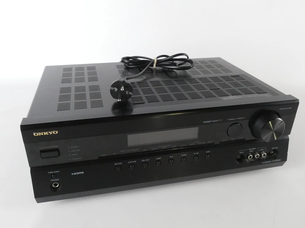 Zwarte Onkyo TX-SR508 7.1-kanaals AV-receiver met afstandsbediening - foto 2