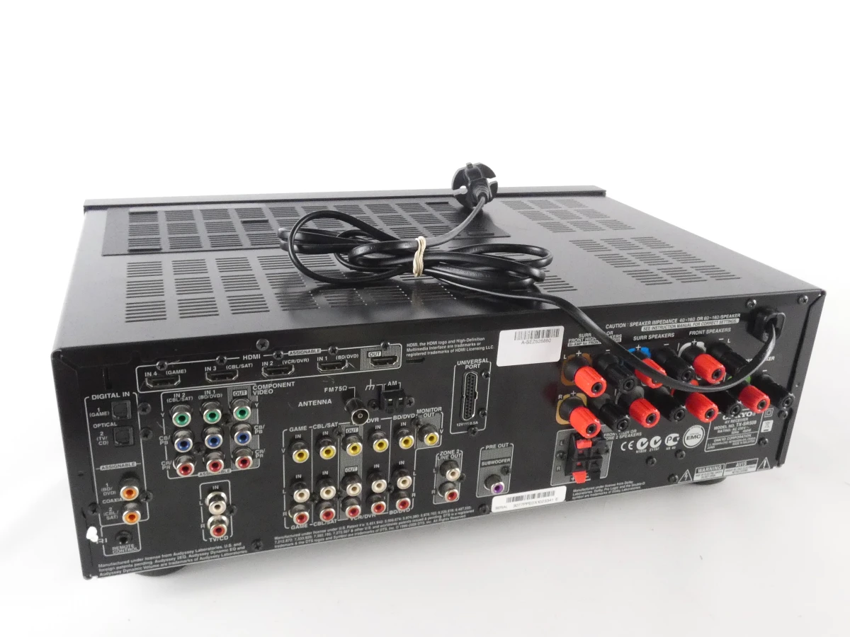 Zwarte Onkyo TX-SR508 7.1-kanaals AV-receiver met afstandsbediening - foto 7