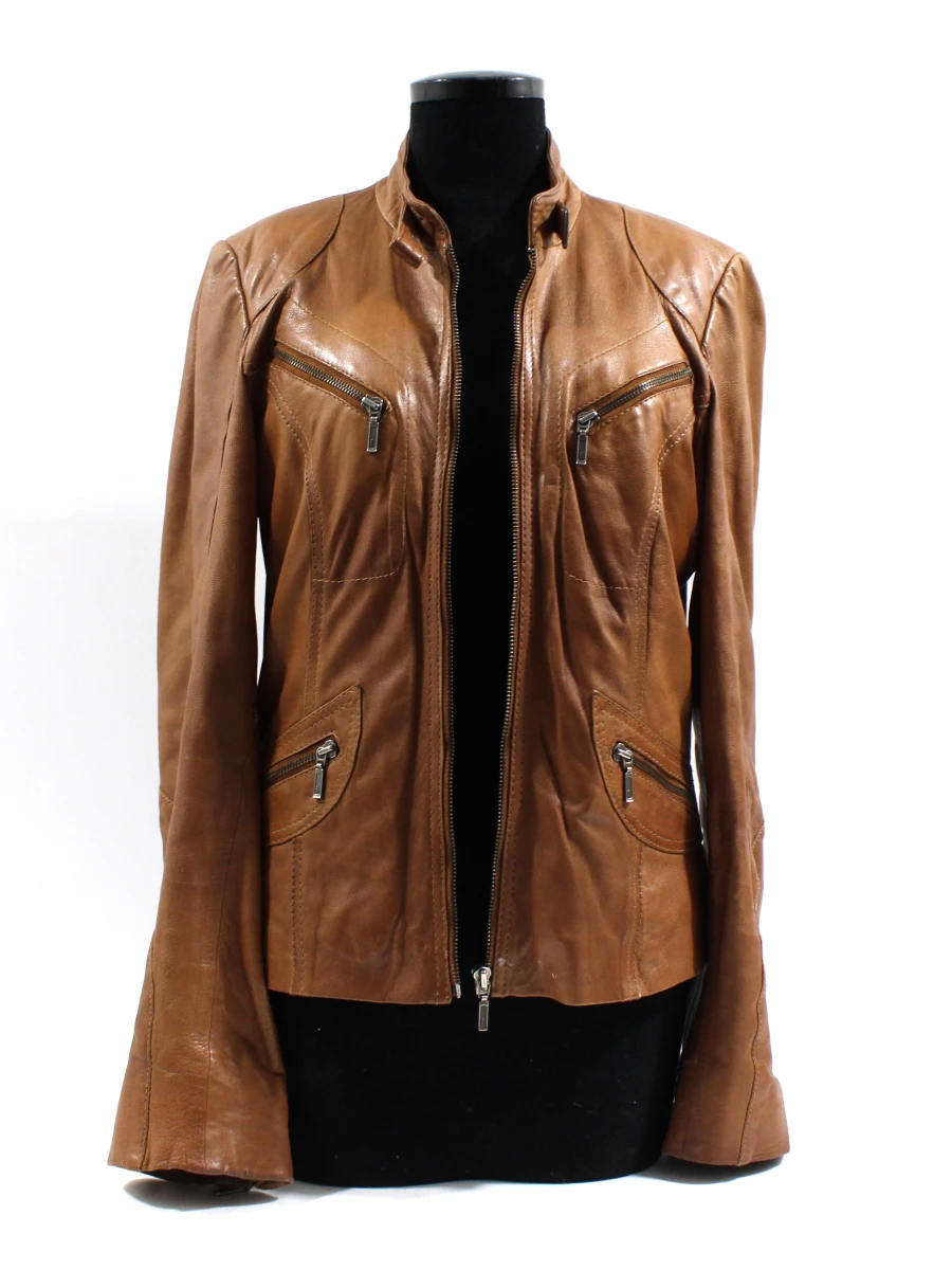 Saki Collection | Leather Biker Jacket [Maat 36] - foto 5