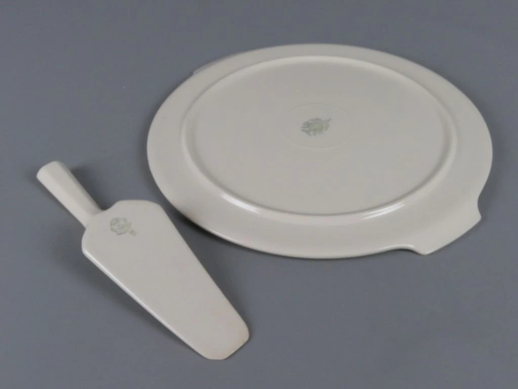 Vintage Villeroy & Boch taartplateau met schep - foto 2