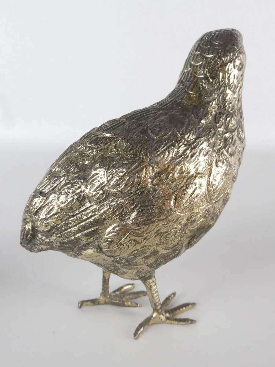 Set van 5 decoratieve metalen fazantenbeeldjes - foto 4