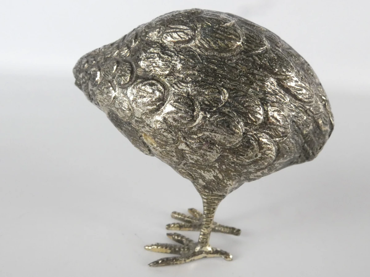 Set van 5 decoratieve metalen fazantenbeeldjes - foto 6