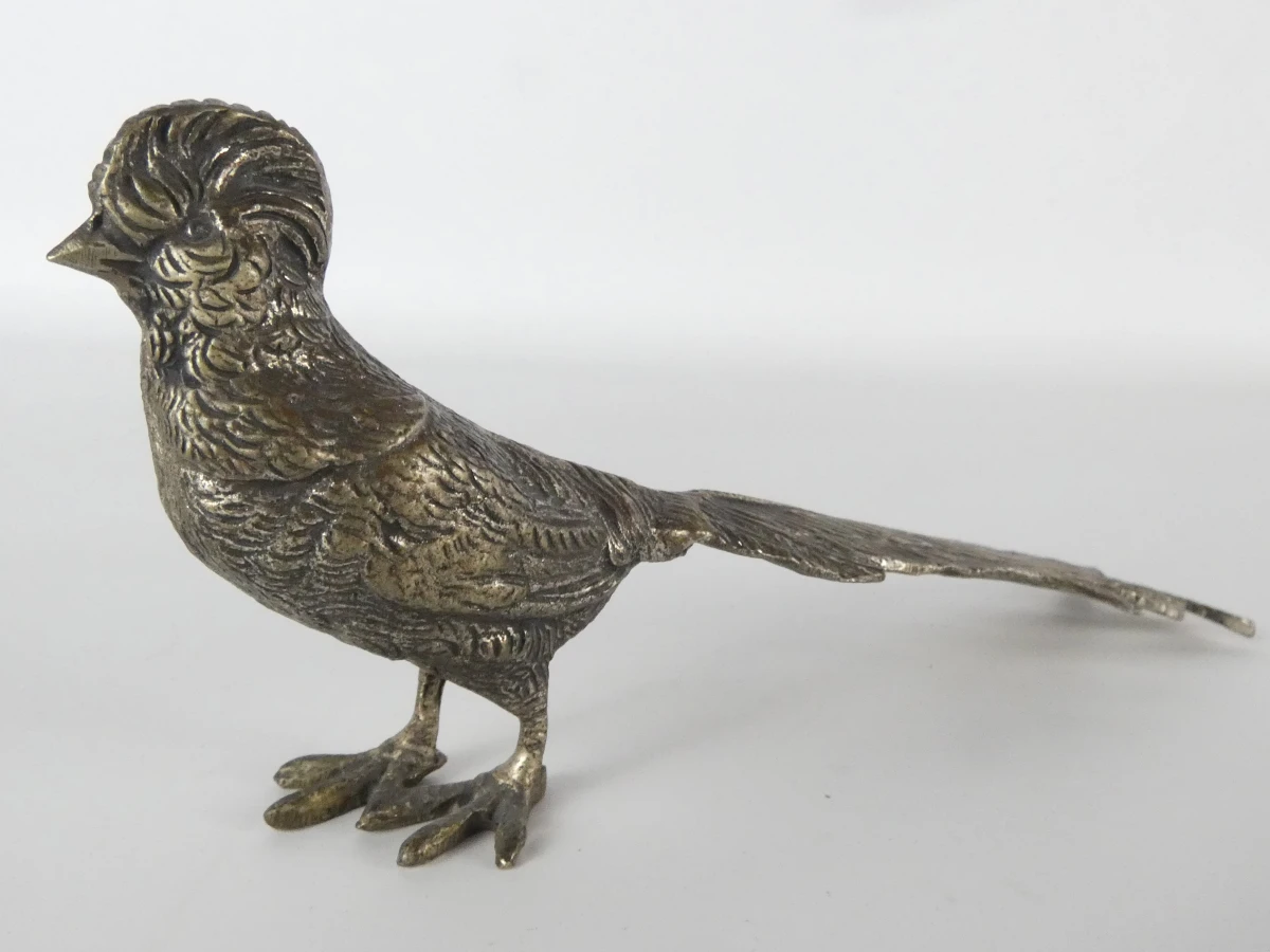 Set van 5 decoratieve metalen fazantenbeeldjes - foto 14