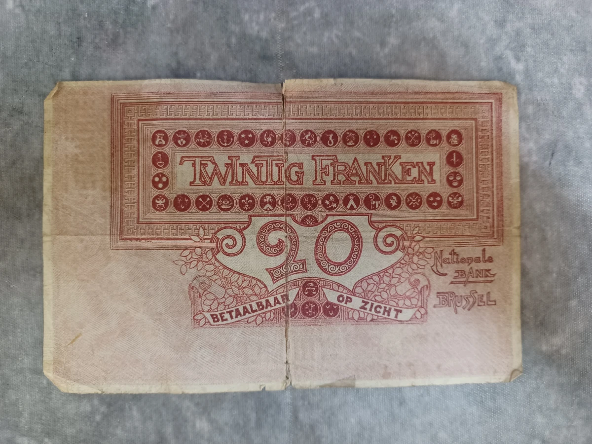 Lot van 10 historische belgische bankbiljetten - Belgische Frank en Belga - Jaren '30 - '50 - foto 17