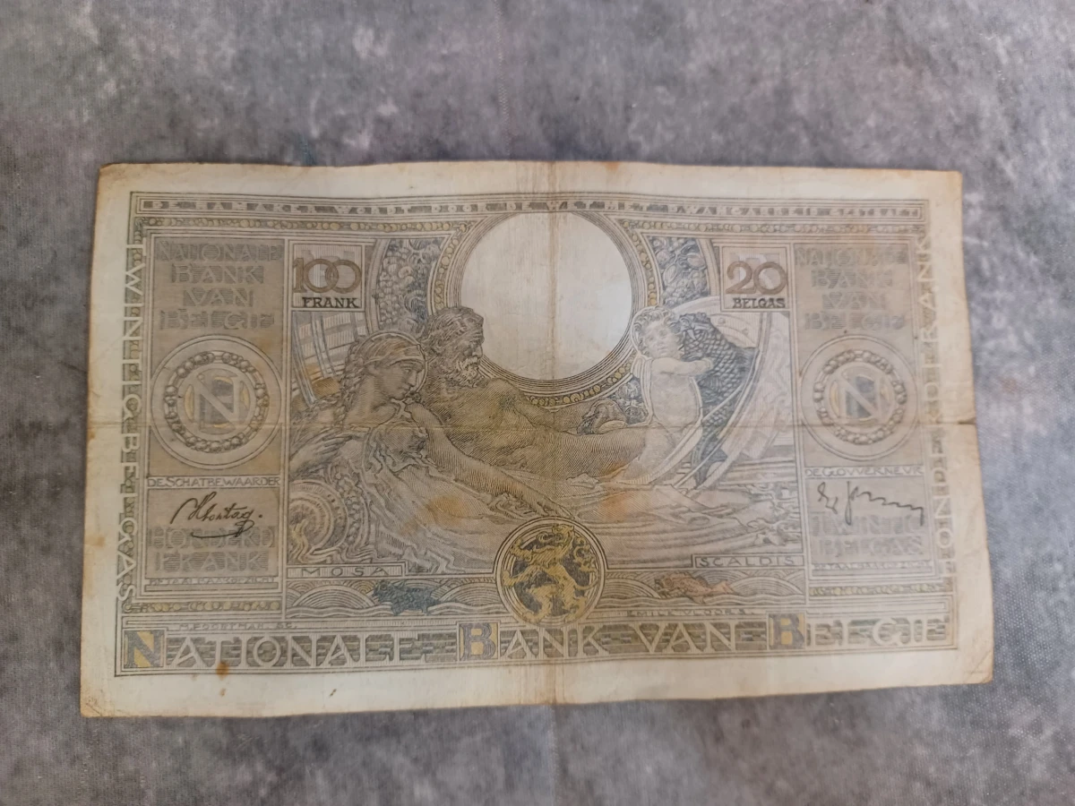 Lot van 10 historische belgische bankbiljetten - Belgische Frank en Belga - Jaren '30 - '50 - foto 21