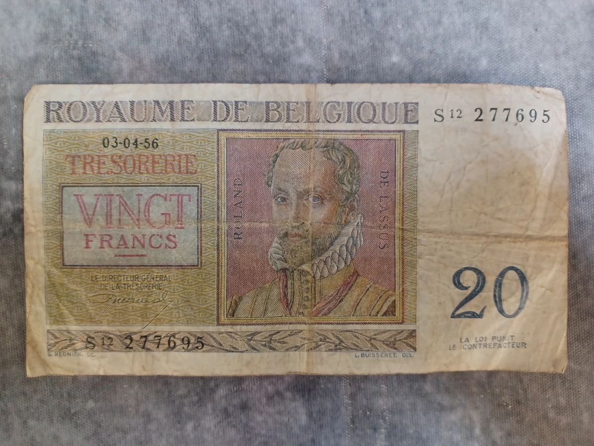 Lot van 10 historische belgische bankbiljetten - Belgische Frank en Belga - Jaren '30 - '50 - foto 11