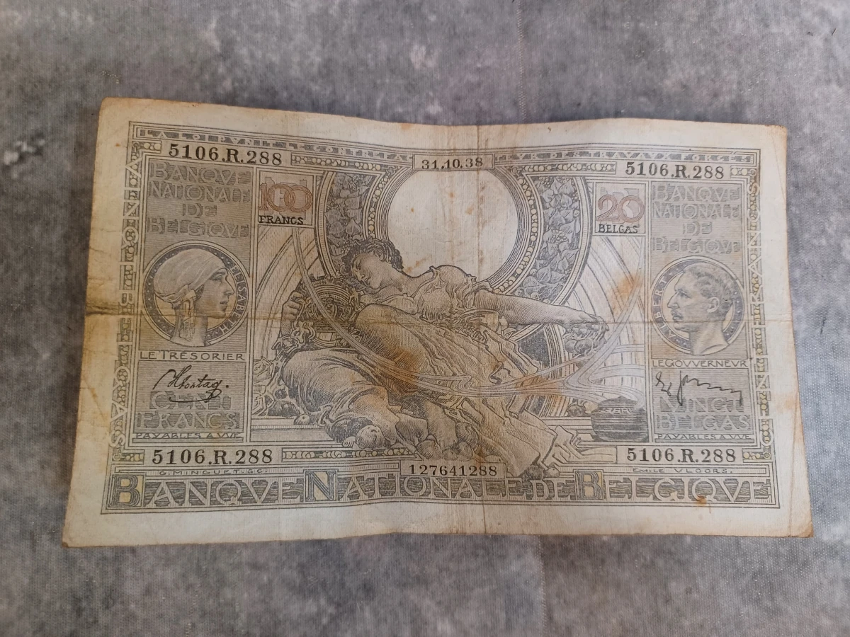 Lot van 10 historische belgische bankbiljetten - Belgische Frank en Belga - Jaren '30 - '50 - foto 20